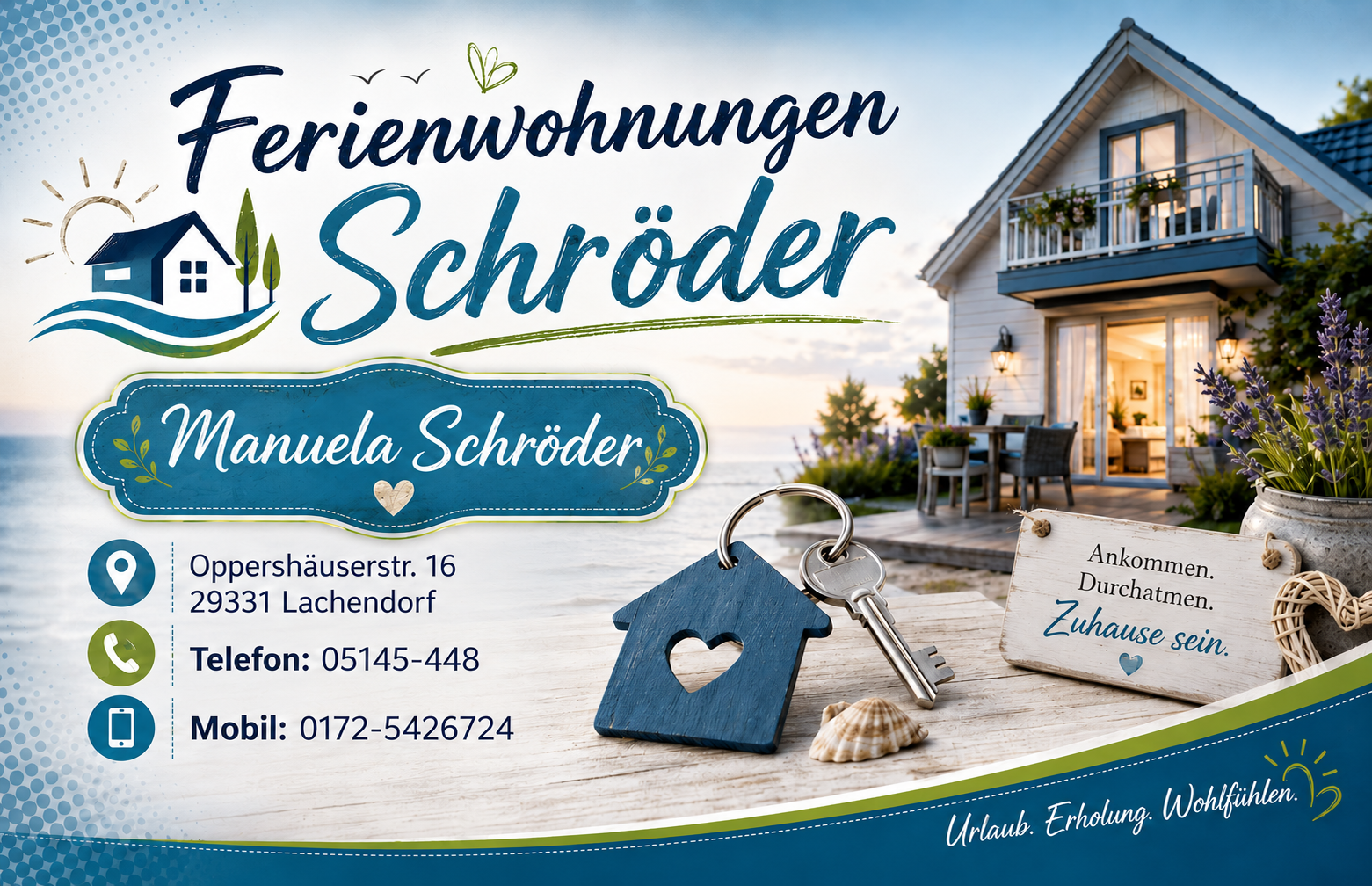 Visitenkarte Ferienwohnungen Schröder